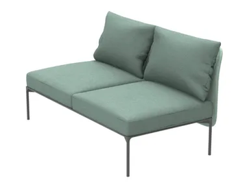 BLOOM 1206 - Modular 2 seater fabric sofa by Et al. - view 2